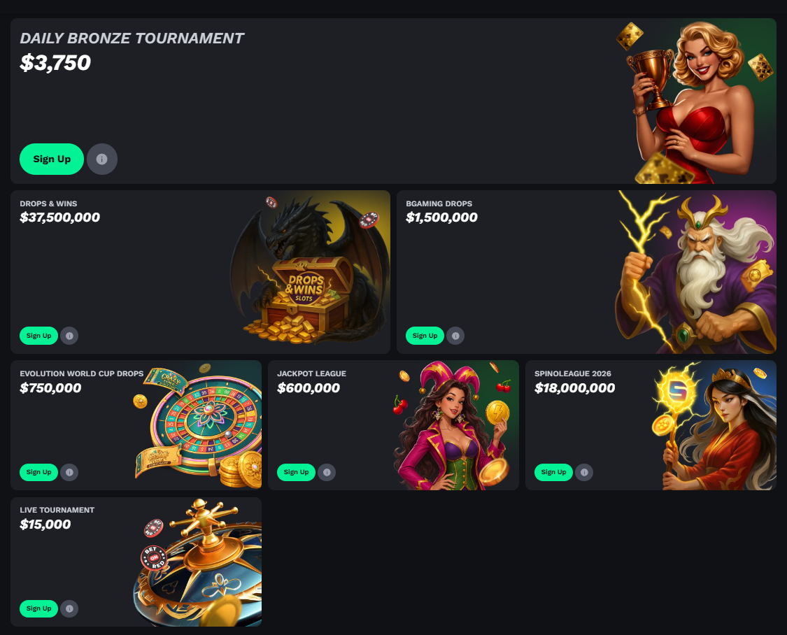 BetOnRed live tournament promotion