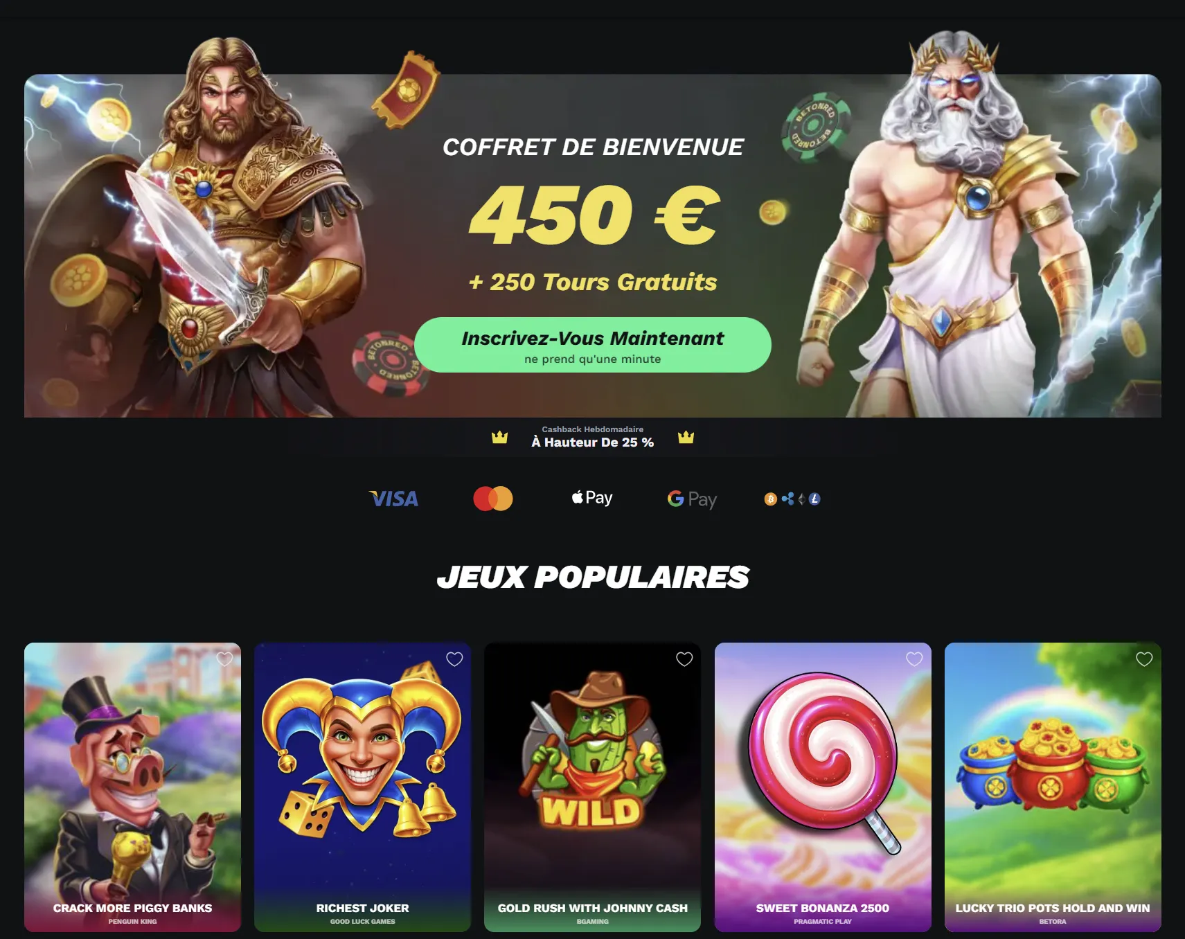 Pack de bienvenue BetOnRed