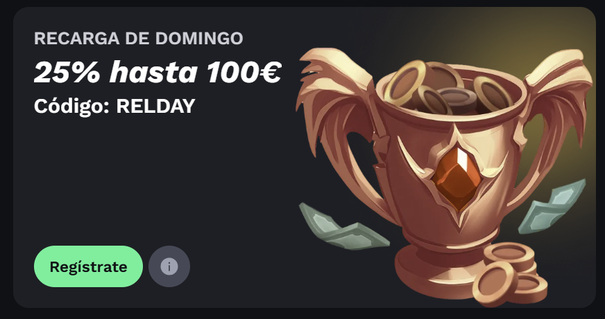 Código promocional de casino y recarga BetOnRed