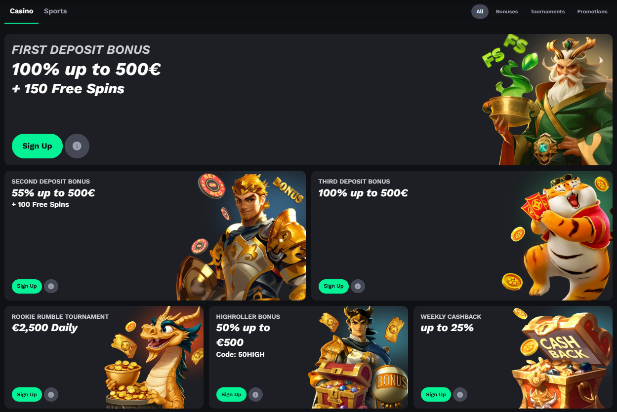 BetOnRed casino cashback rakeback reload and HighRoller promotions