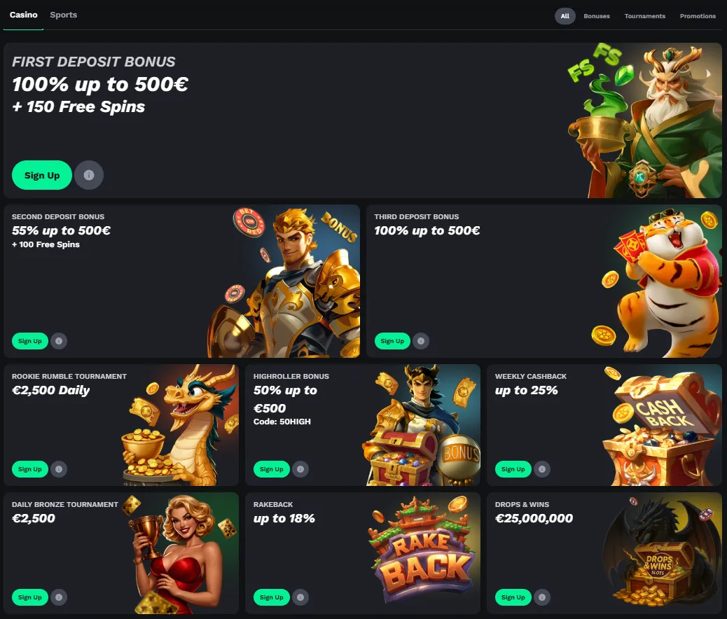 BetOnRed Casino bonus banners and cashback offers