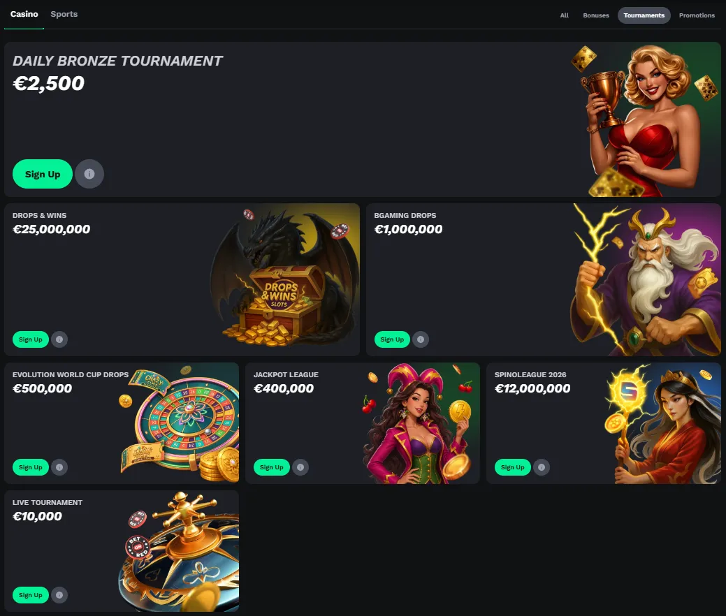 BetOnRed live tournament promotion