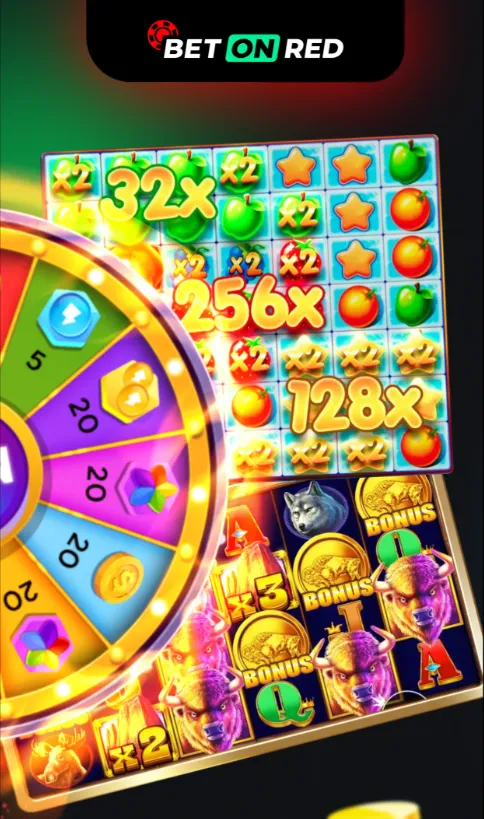 BetOnRed Zeus slot visual with scatter symbols and 100x multiplier