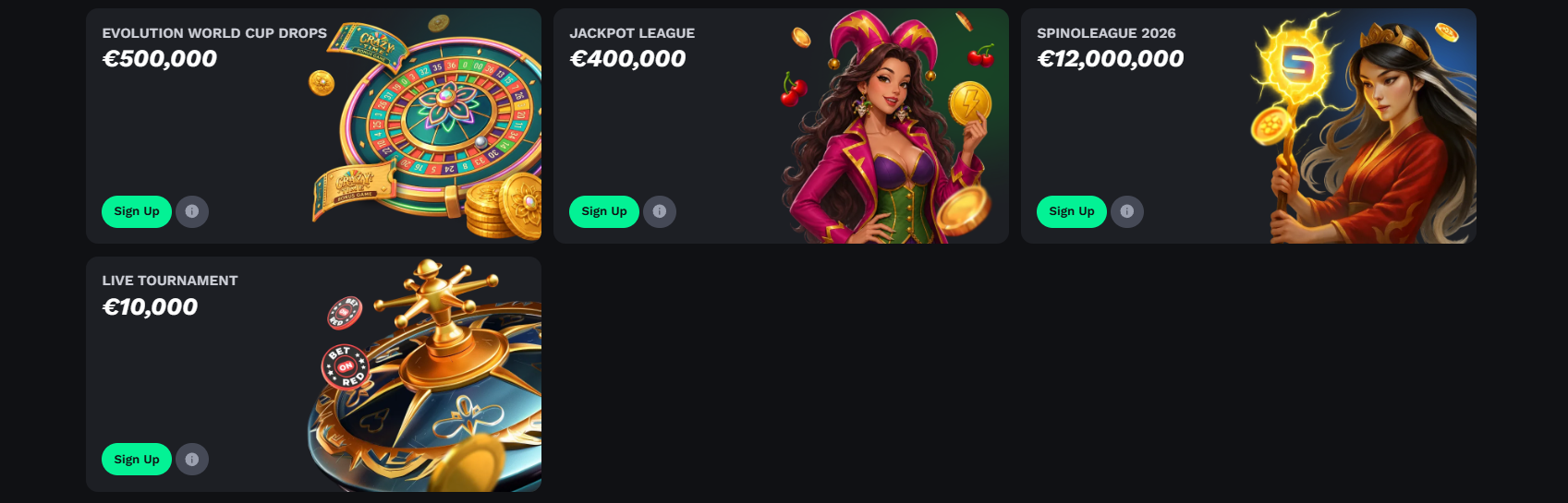 BetOnRed casino tournaments and prize pools