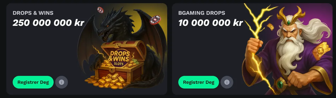 BetOnRed Drops and Wins premiepott-kampanje