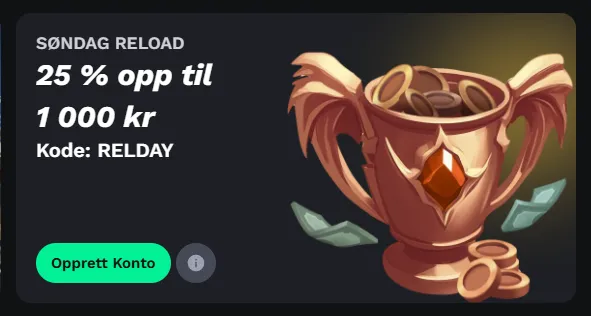 BetOnRed casino-promokode og reload-tilbud