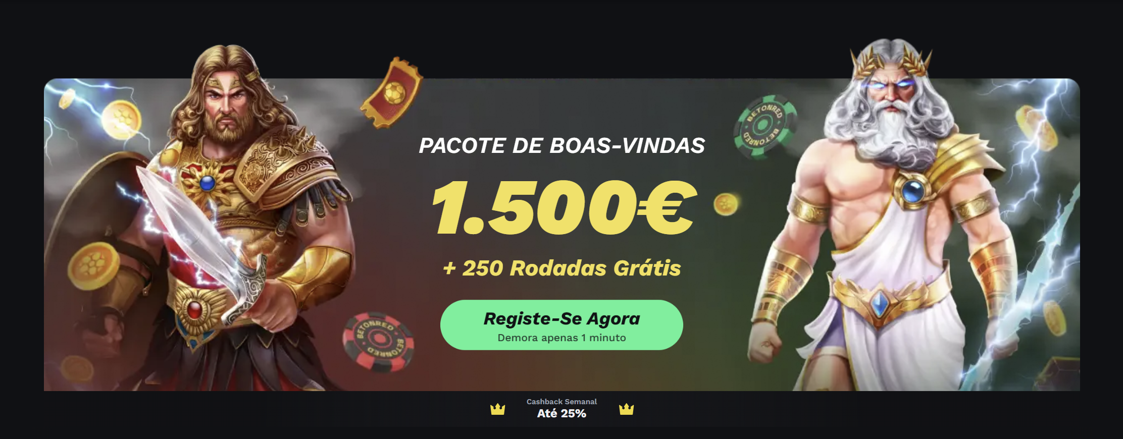 Resumo de bónus BetOnRed Portugal